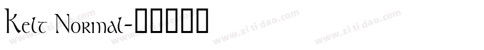 Kelt Normal字体转换